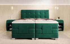 Boxspringbett Amara Samt elektrisch verstellbar