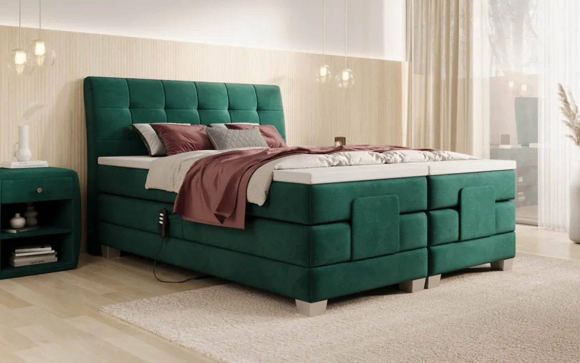 Boxspringbett Amara Samt elektrisch verstellbar