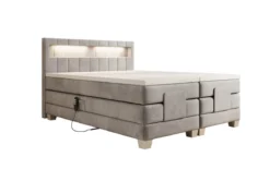 Boxspringbett Ardena Samt elektrisch verstellbar mit LED