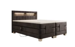 Boxspringbett Ardena Samt elektrisch verstellbar mit LED