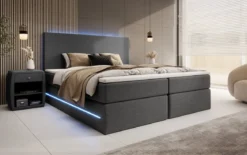 Boxspringbett Arito mit LED u. Stauraum