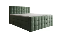 Boxspringbett Ascot in Strukturstoff mit Stauraum
