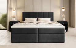 Boxspringbett Aurelia Bouclé mit Stauraum