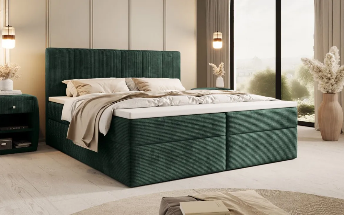 Boxspringbett Aurelia Cord mit Stauraum