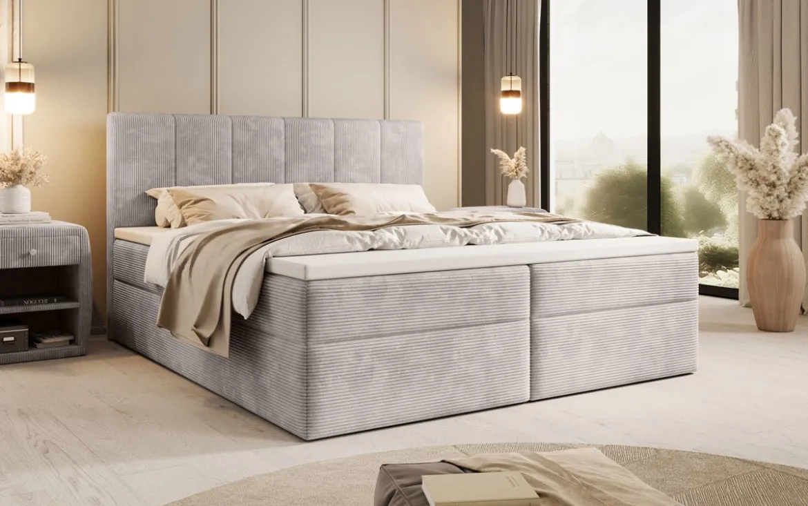 Boxspringbett Aurelia Cord mit Stauraum