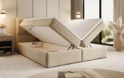 Boxspringbett Aurelia Samt mit Stauraum