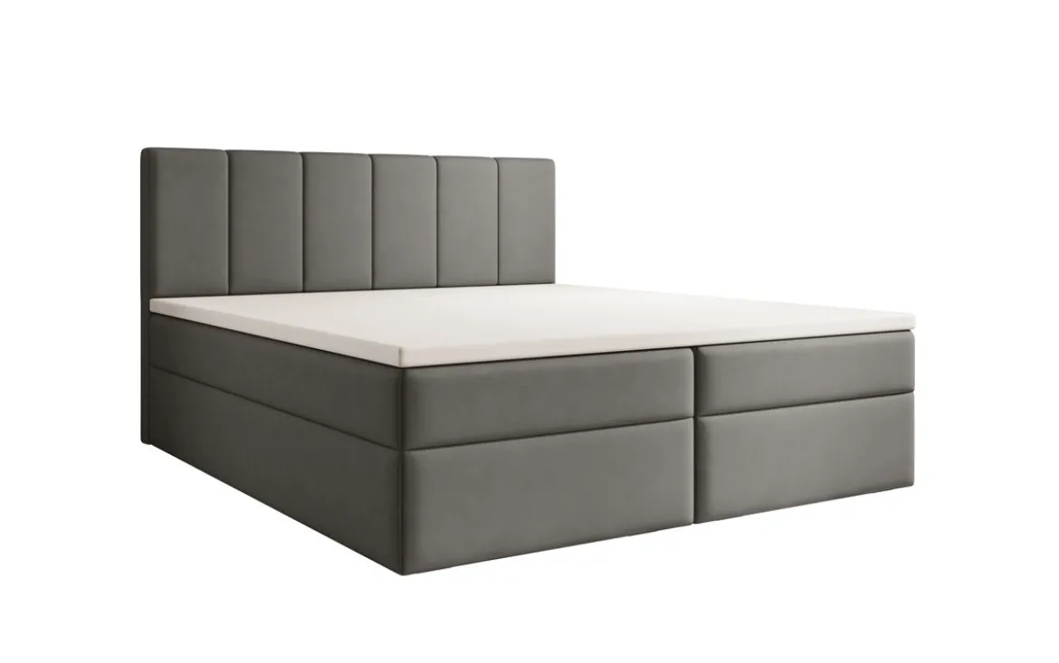 Boxspringbett Aurelia Stoff mit Stauraum