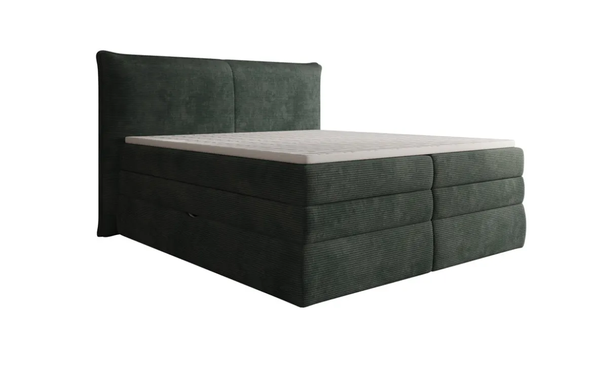 Boxspringbett Avelora mit Stauraum in Cord