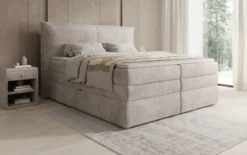 Boxspringbett Avelora mit Stauraum in Cord