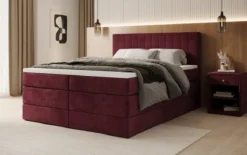 Boxspringbett Avera mit Stauraum in Samt