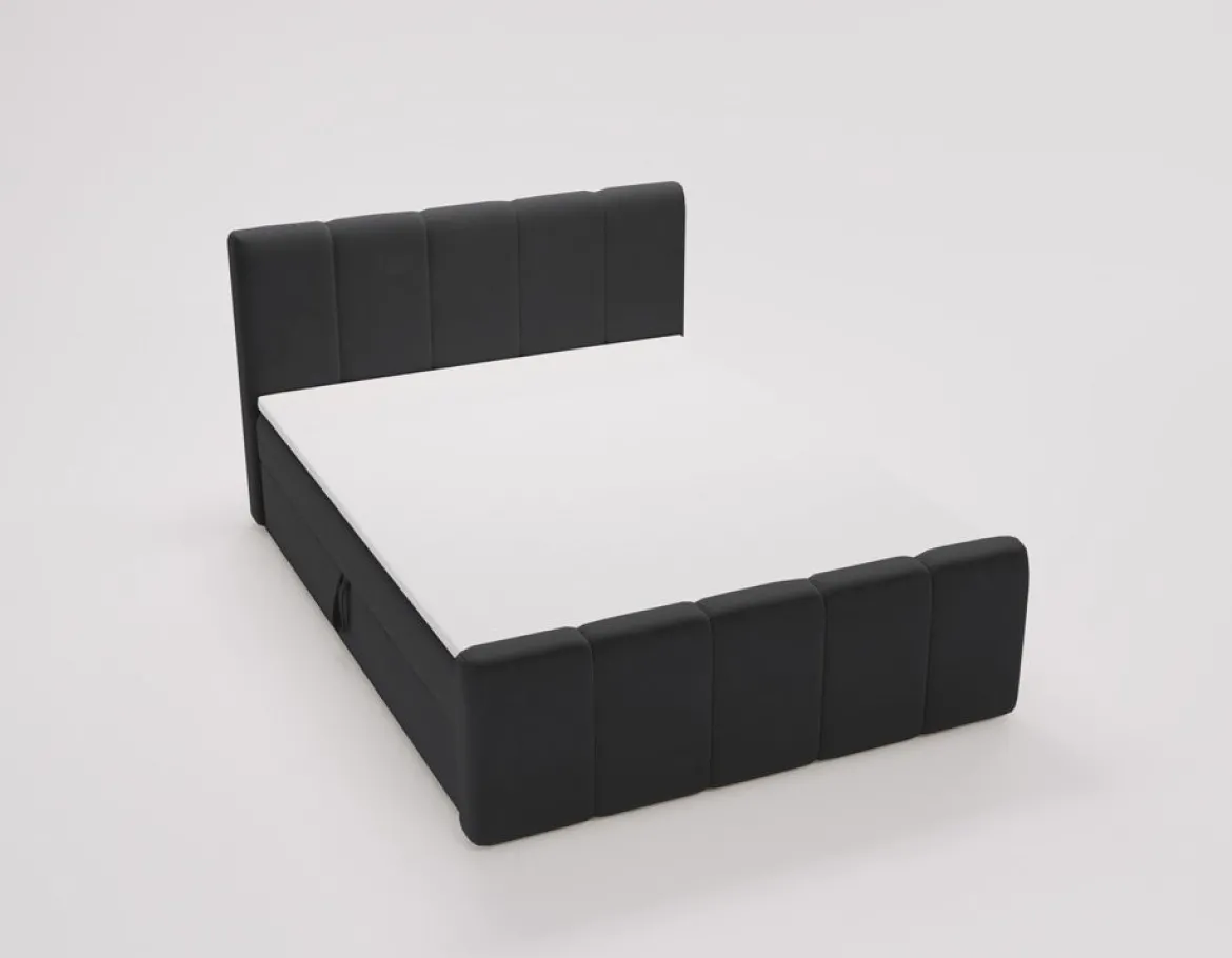Boxspringbett Bergamo Samt mit Stauraum