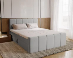 Boxspringbett Bergamo Samt mit Stauraum