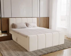 Boxspringbett Bergamo Samt mit Stauraum