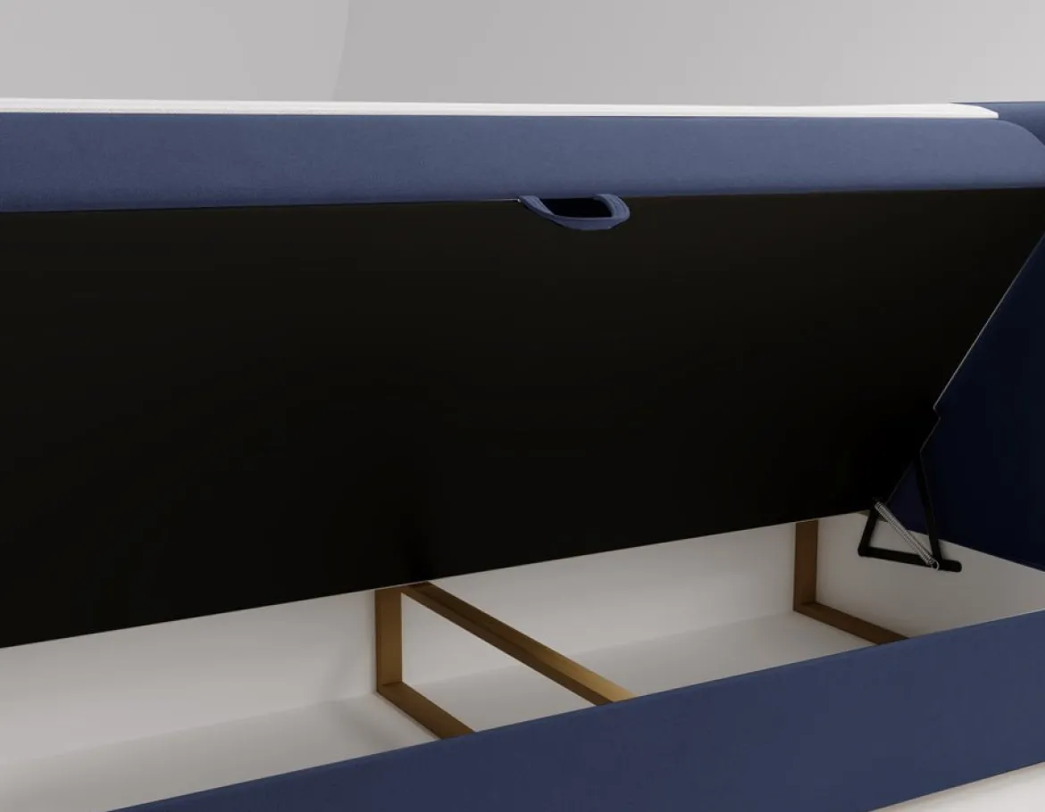 Boxspringbett Bergamo Samt mit Stauraum