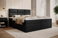 Boxspringbett Carito Bouclé mit USB und Stauraum