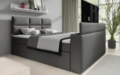 Boxspringbett Carito mit TV Lift, USB und Stauraum