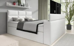 Boxspringbett Carito mit TV Lift, USB und Stauraum