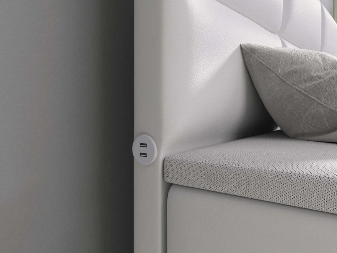 Boxspringbett Carito mit USB und Stauraum
