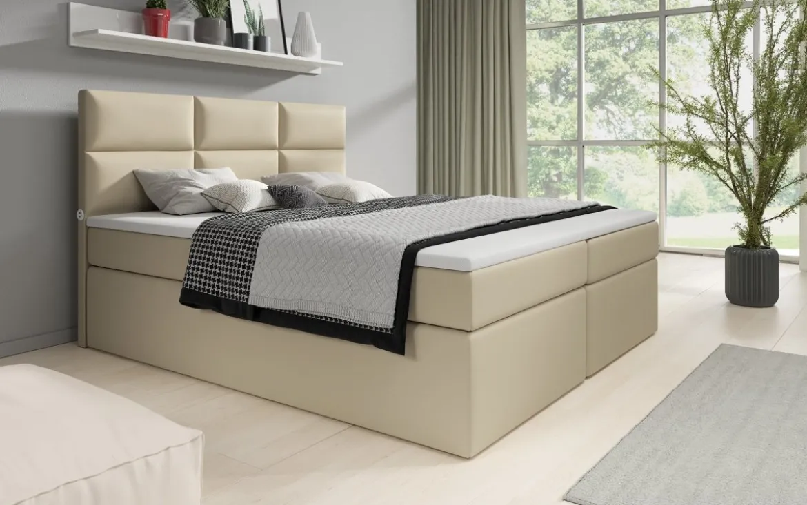 Boxspringbett Carito mit USB und Stauraum