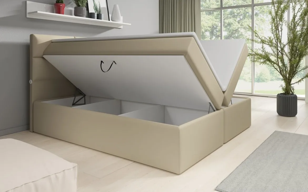 Boxspringbett Carito mit USB und Stauraum