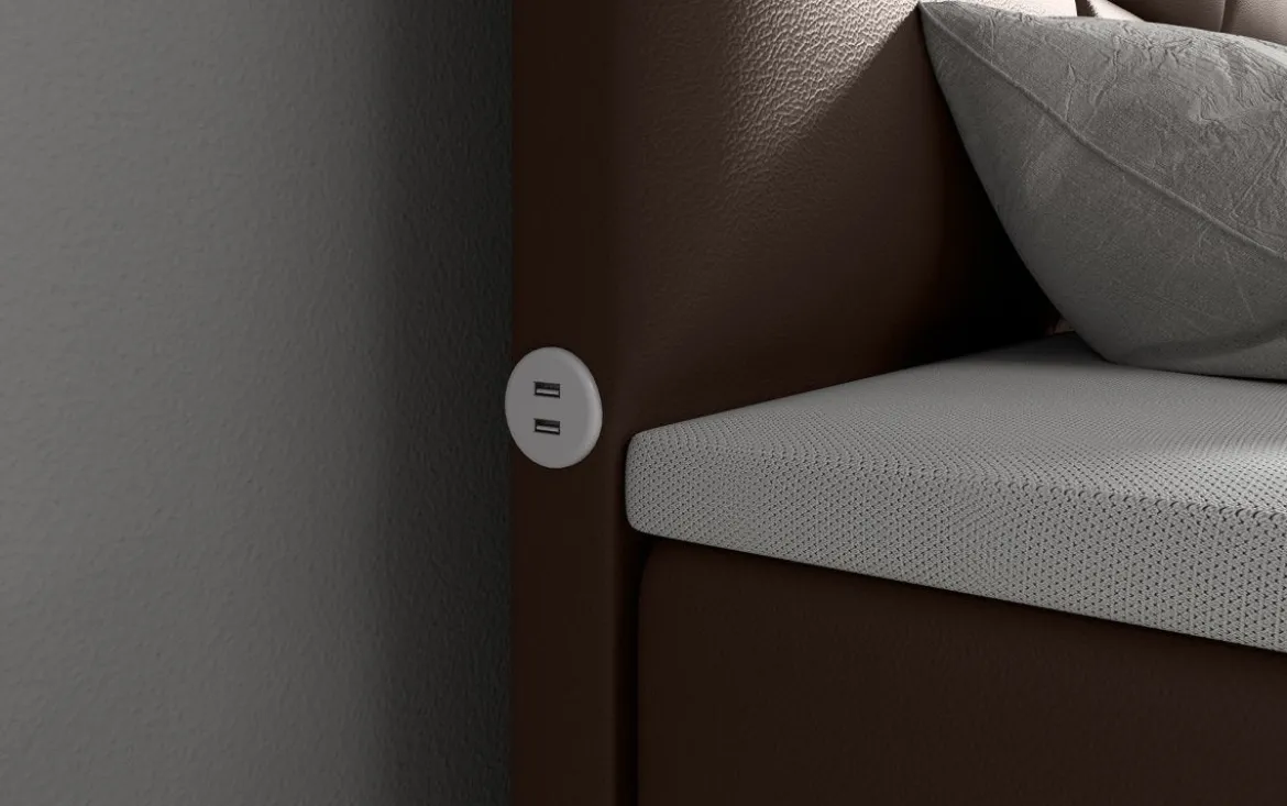 Boxspringbett Carre mit TV Lift und USB