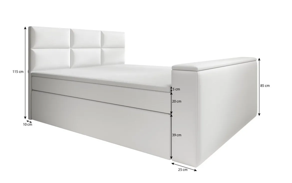 Boxspringbett Carre mit TV Lift und USB