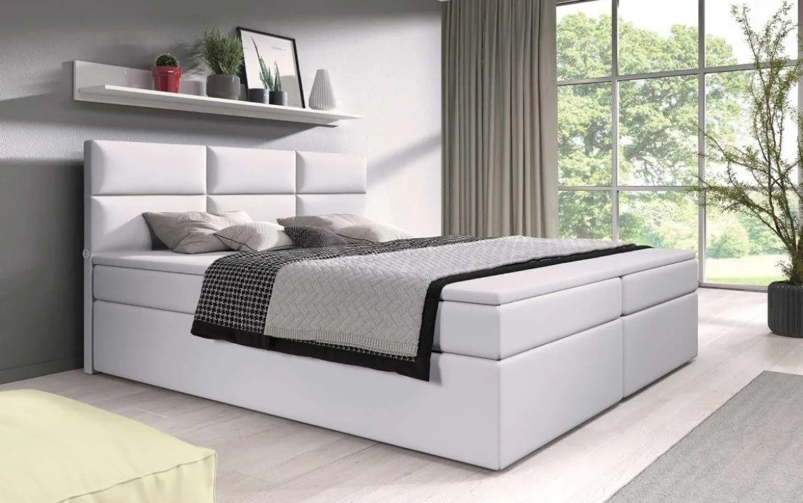 Boxspringbett Carre mit USB-Anschluss