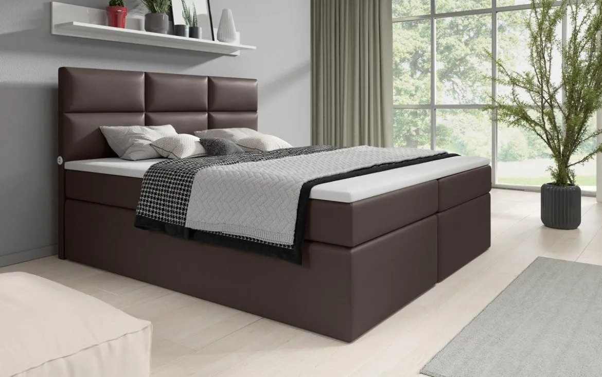 Boxspringbett Carre mit USB-Anschluss