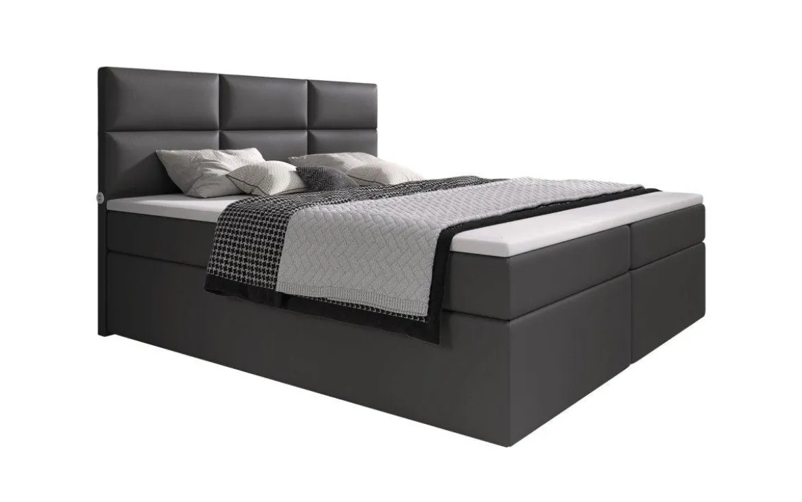 Boxspringbett Carre mit USB-Anschluss
