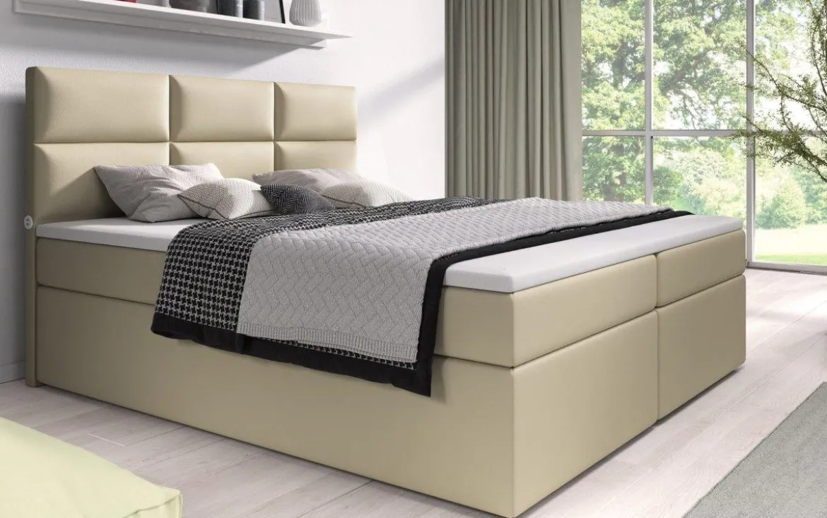Boxspringbett Carre mit USB-Anschluss
