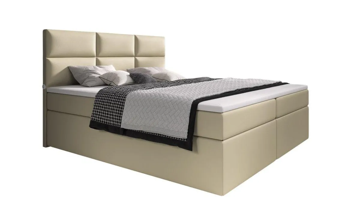 Boxspringbett Carre mit USB-Anschluss