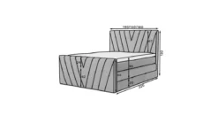 Boxspringbett Celia mit Stauraum