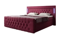 Boxspringbett Charme mit LED, USB und Stauraum (4 Schubladen)