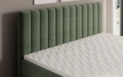 Boxspringbett Chelsea in Strukturstoff mit Stauraum