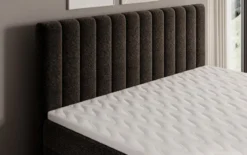 Boxspringbett Chelsea in Strukturstoff mit Stauraum