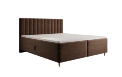 Boxspringbett Chelsea in Strukturstoff mit Stauraum
