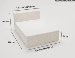 Boxspringbett Chester Samt mit Stauraum