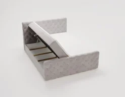 Boxspringbett Chester Samt mit Stauraum