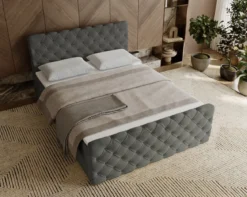 Boxspringbett Chester Samt mit Stauraum