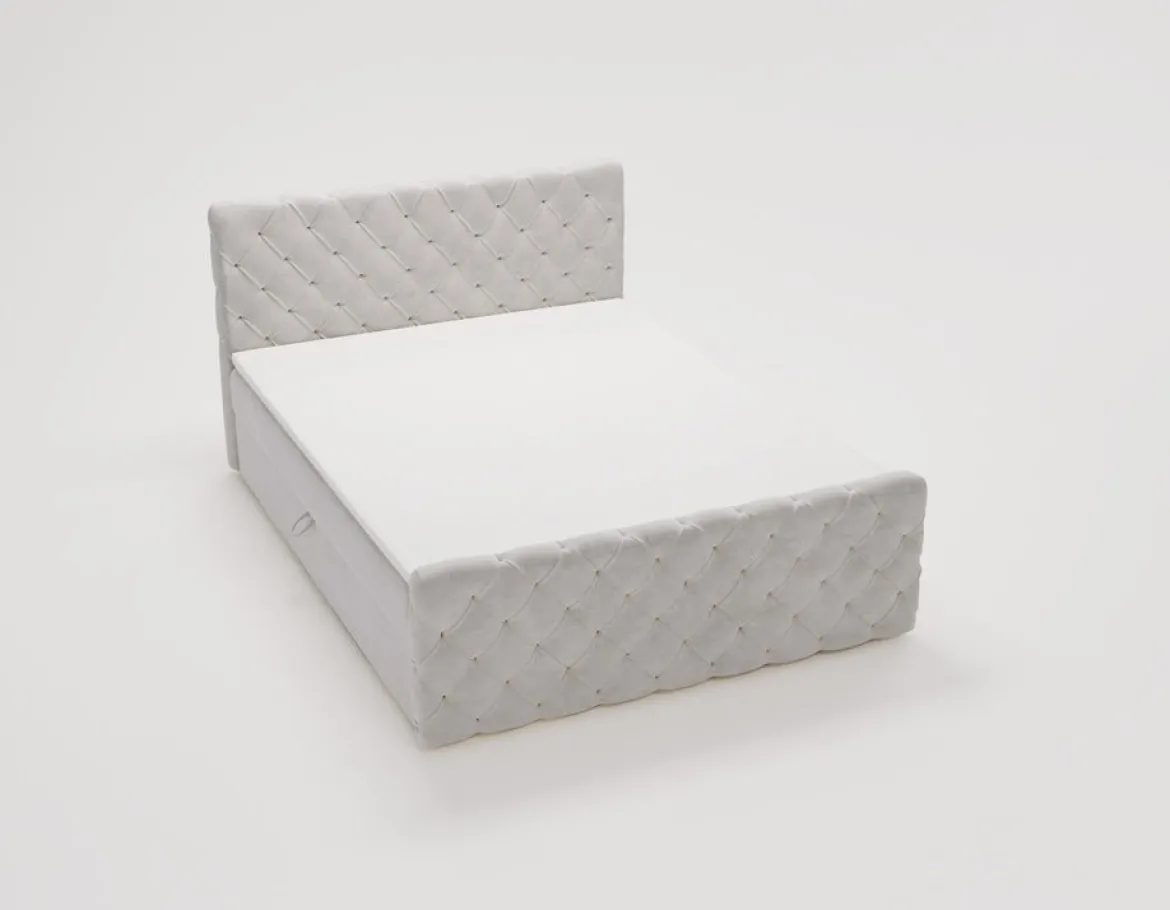 Boxspringbett Chester Samt mit Stauraum