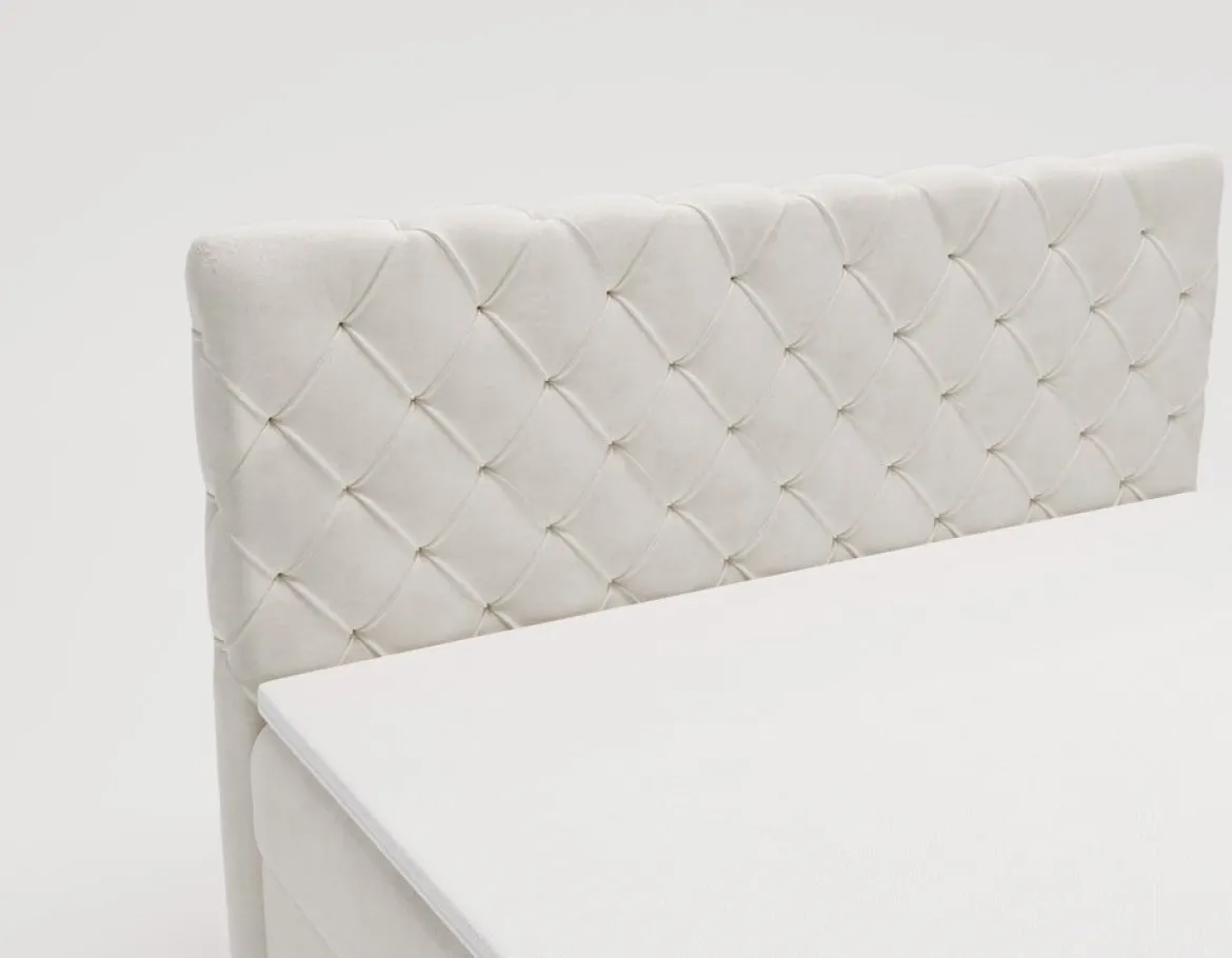 Boxspringbett Chester Samt mit Stauraum