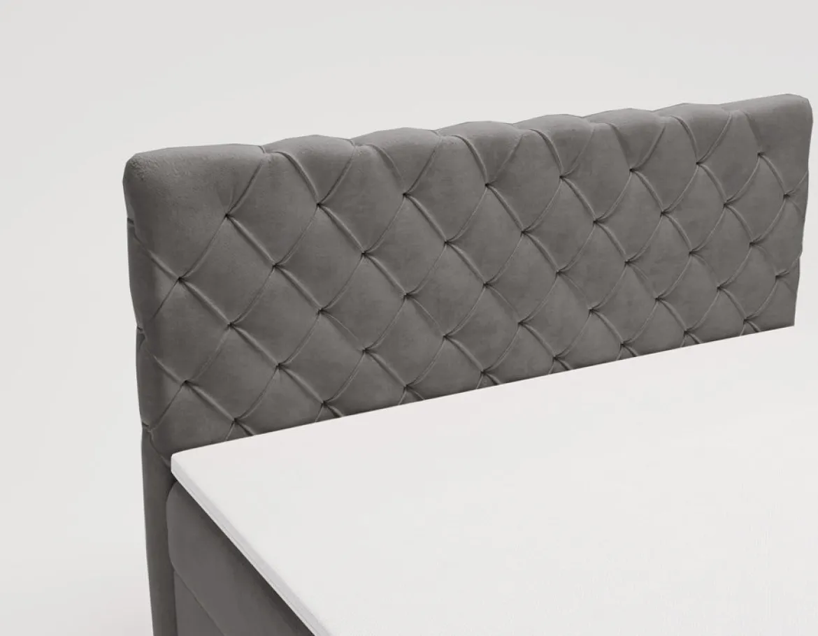Boxspringbett Chester Samt mit Stauraum