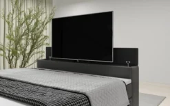 Boxspringbett Citaro mit TV Lift, USB und Stauraum