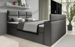 Boxspringbett Citaro mit TV Lift, USB und Stauraum