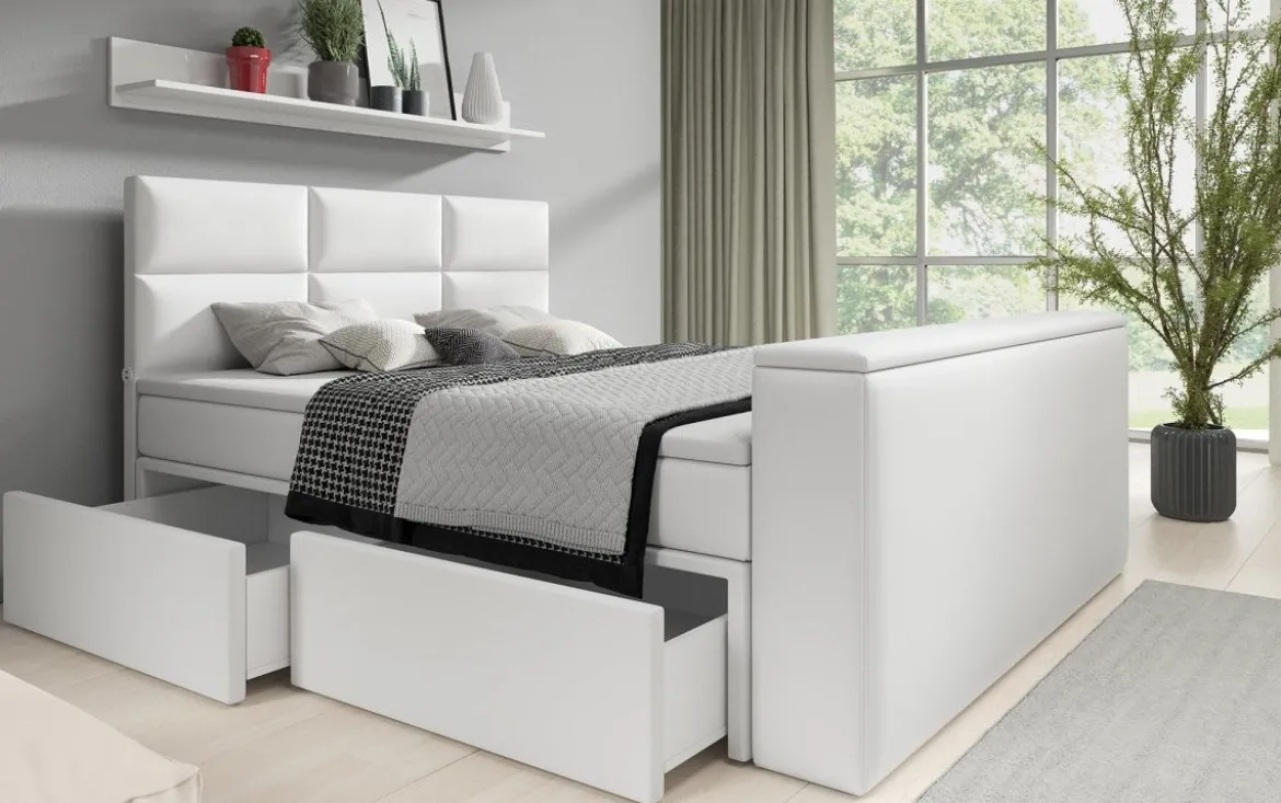 Boxspringbett Citaro mit TV Lift, USB und Stauraum