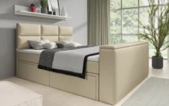Boxspringbett Citaro mit TV Lift, USB und Stauraum