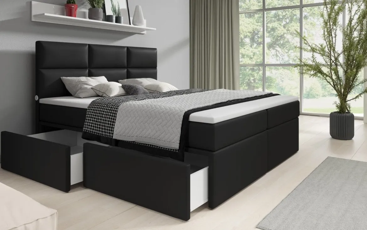 Boxspringbett Citaro mit USB und Stauraum