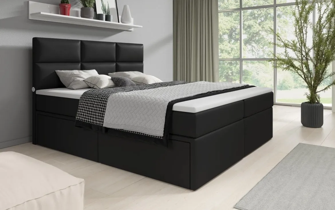 Boxspringbett Citaro mit USB und Stauraum
