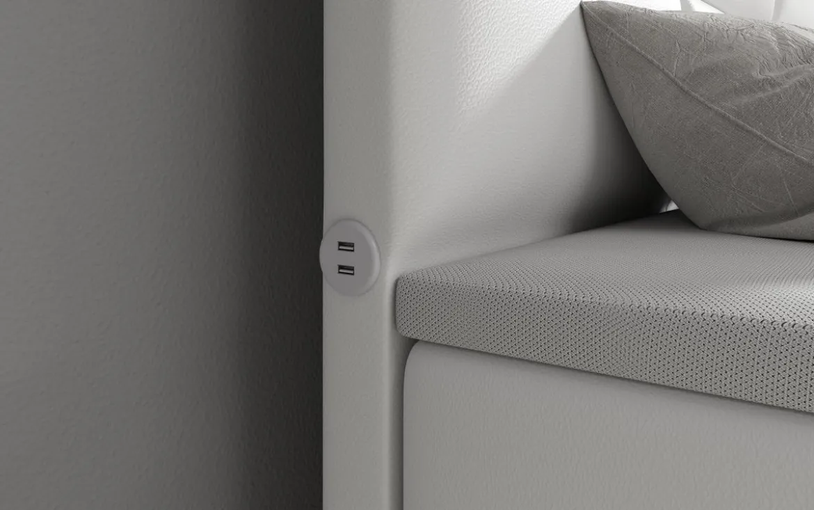 Boxspringbett Citaro mit USB und Stauraum