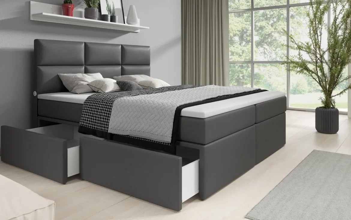 Boxspringbett Citaro mit USB und Stauraum